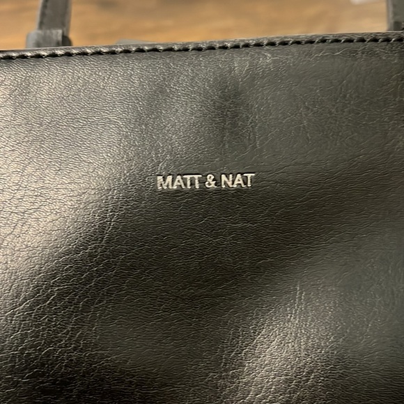 Matt & Nat Vegan Leather Black Tote - Picture 2 of 7